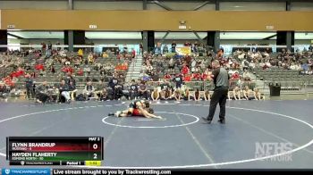 132 lbs Quarterfinals (8 Team) - Hayden Flaherty, Edmond North vs Flynn Brandrup, Mustang