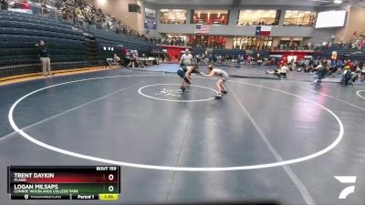 138 lbs Quarterfinal - Trent Daykin, Plano vs Logan Milsaps, Conroe Woodlands College Park