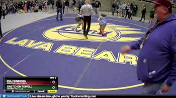 122 lbs Round 4 - Gretchen Fewell, Cowboy Mat Club vs Mia Pedersen, Redmond High School