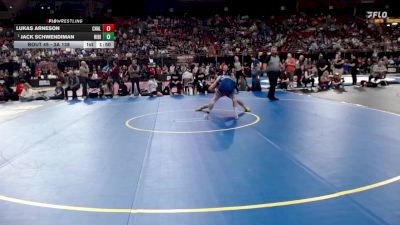 3A 138 lbs Champ. Round 1 - Jack Schwendiman, Ririe vs Lukas Arneson, Challis