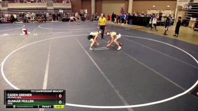 172 Championship Bracket Cons. Semi - Caden Grenier, Mounds View vs Gunnar Mullen, Park