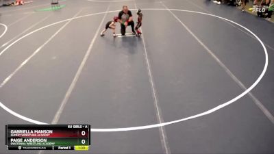 Round 3 - Gabriella Manson, Summit Wrestling Academy vs Paige Anderson, Owatonna Wrestling Academy