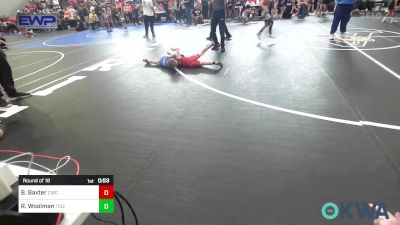 49 lbs Round Of 16 - Brooks Baxter, Claremore Wrestling Club vs Rhett Woolman, Tiger Trained Wrestling