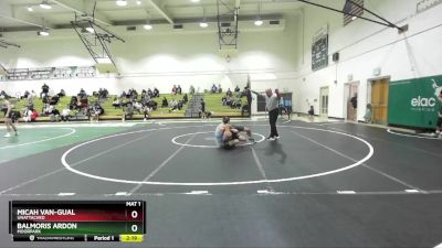 149 lbs Cons. Round 3 - Balmoris Ardon, Moorpark vs Micah Van-Gual, Unattached