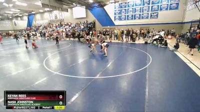 105 lbs Champ. Round 2 - Nash Johnston, Sanderson Wrestling Academy vs Keyan Rees, Northside Wrestling Club