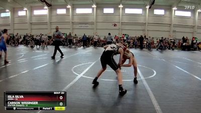 96 lbs Round 4 (10 Team) - Carson Wissinger, Dayton Bandits vs Isla Silva, SHWA