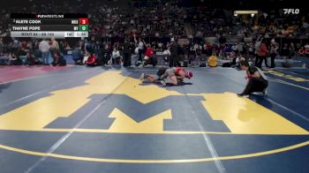 4A 144 lbs Champ. Round 1 - Thayne Pope, Marsh Valley vs Klete Cook, Weiser
