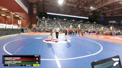 4A-120 lbs Champ. Round 1 - Darren Provost, Campbell County vs Vincent Forgey, Natrona County