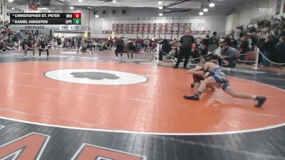 113 lbs 5th Place - Christopher St. Peter, Monument Mountain vs Daniel Hingston, Upper Cape Cod RVT School