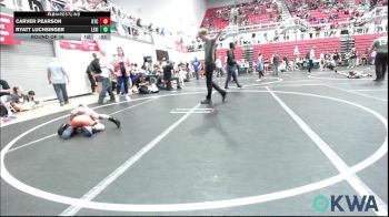 52 lbs Round Of 16 - Carver Pearson, Hinton Takedown Club vs Ryatt Luchsinger, Lexington Wrestling Club