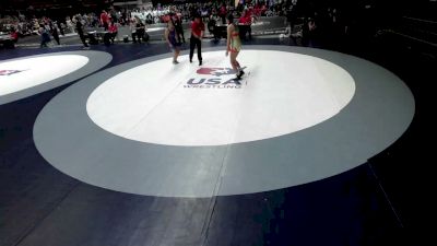 140 lbs Madison Gonzales, LAWA - Los Angles Wrestling Association vs Charlotte Garcia, OCWA - Orange County Wrestling Association