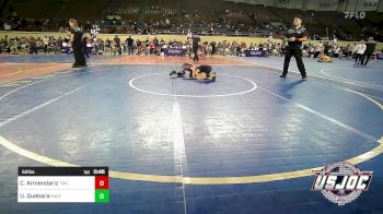 52 lbs Quarterfinal - Connor Armendariz, Tuttle Wrestling Club vs Uriah Guebara, Maize WC