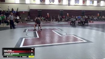 170 lbs Quarterfinal - Parker Robinson, West Delaware vs Ava Pfab, Western Dubuque