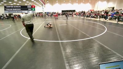 56 lbs 3rd Place Match - Sawyer Schulte, Monona Grove/McFarland Wrestling Club vs Callan Babcock, Team Nazar Training Center