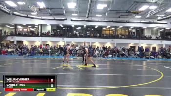 184 lbs Quarterfinal - William Vernier, Alma College vs Garrett Iobe, Albion