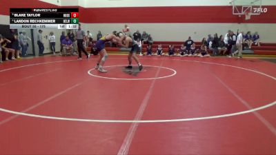 175 lbs Quarterfinal - Blake Taylor, Hudson vs Landon Rechkemmer, Oelwein