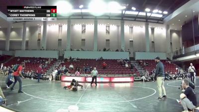 77 lbs Champ. Round 1 - Corey Thompkins, Grizzly Wrestling Club vs Wyatt Matthews, Scanlan Wrestling Academy