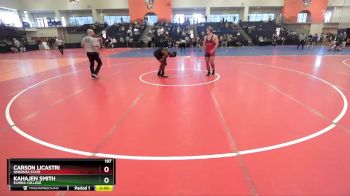 197 lbs Cons. Round 2 - Kahajen Smith, Elmira College vs Carson Licastri, Oneonta State