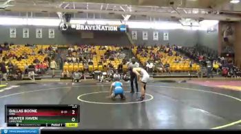 157 lbs Quarterfinal - Dallas Boone, King vs Hunter Haven, Limestone