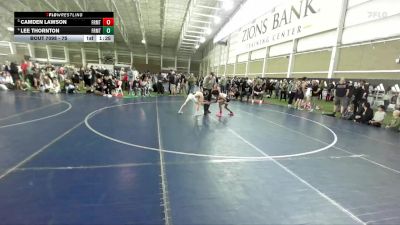 75 lbs Quarterfinal - Camden Lawson, Sanderson Wrestling Academy vs Lee Thornton, South Summit Wrestling Club