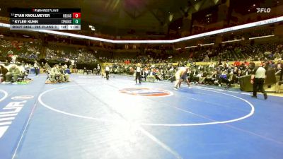 285 Class 3 lbs 1st Place Match - Kyler Kuhn, St. Pius X (Kansas City) vs Zyan Knollmeyer, Helias Catholic