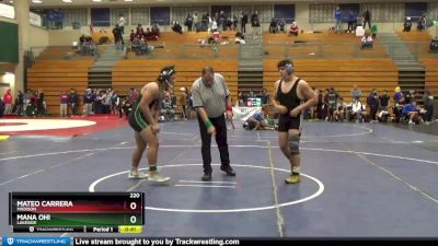 220 lbs Cons. Round 4 - Elijah Nieves, Green Valley vs Armando Diaz, Slam Academy