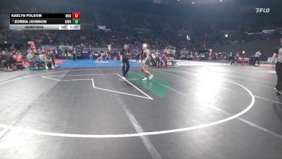 6A/5A Girls 135 Semifinal - Zorina Johnson, Ida B. Wells Girls vs Kaelyn Folsom, Ridgeview Girls