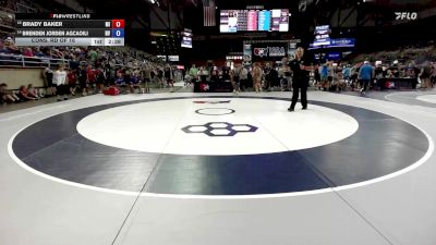 132 lbs Cons. Rd Of 16 - Brady Baker, MI vs Brenden Jorden Agcaoili, NV