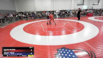 132 lbs 1st Place Match - Lucas Peters, AWA vs Brody Miess, Combat W.C. School Of Wrestling