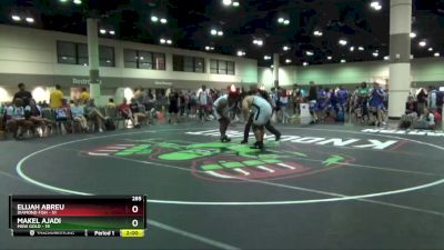 285 lbs Round 1 (6 Team) - Makel Ajadi, MXW Gold vs Elijah Abreu, Diamond Fish