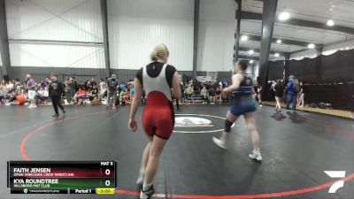 164 lbs Round 4 - Faith Jensen, Omak Wrecking Crew Wrestling vs Kya Roundtree, Hillsboro Mat Club