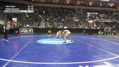 157 lbs Cons. Round 3 - Nico Taddy, West Liberty vs Brent Nicolosi, Mount Olive