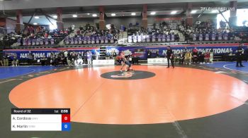 101 lbs Round Of 32 - Alyssa Cordova, University Of Saint Mary vs Kylie Marlin, York College