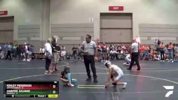 58 lbs Round 4 (10 Team) - Kinley Pederson, Untouchables vs Harper Juliano, BadBass