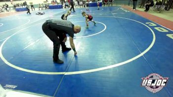 52 lbs Quarterfinal - Camren Redwine, New Mexico vs Colby Davis, Catoosa Youth Wrestling