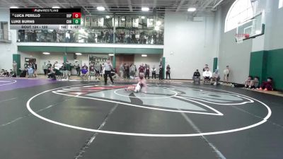 120 lbs Champ. Round 2 - Luke Burns, Christian Brothers High vs Luca Perillo, Don Bosco Prep