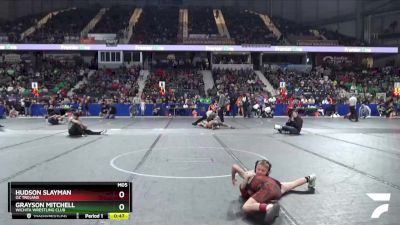 58 lbs Quarterfinal - Grayson Mitchell, Wichita Wrestling Club vs Hudson Slayman, OZ Trojans