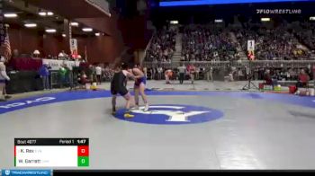 4A-170 lbs Champ. Round 1 - Kody Rex, Evanston vs Wade Garrett, Campbell County