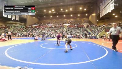 70 lbs Cons. Round 2 - Gatlin Johnson, Benton Parks Youth Wrestling vs Madden Anderssen, Bentonville Wrestling Club