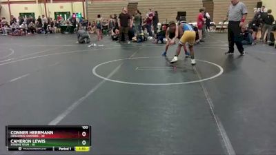 100 lbs Finals (2 Team) - Cameron Lewis, Xtreme Team vs Conner Herrmann, Henlopen Hammers