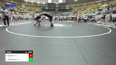 285 lbs Consi Of 8 #2 - Khloi Spears, Prairie Grove Youth Wrestling vs Logan Robertson, Team Zulpo Perryville Wrestling