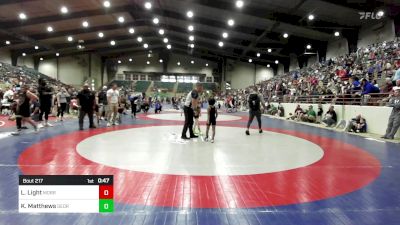 60 lbs Semifinal - Landon Light, Morris Fitness Wrestling Club vs Kollin Matthews, Georgia