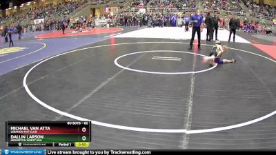 62 lbs Cons. Round 3 - Dallin Larson, Hermiston Wrestling vs Michael Van Atta, Lebanon Mat Club