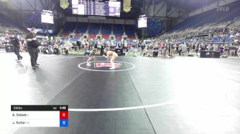 106 lbs Rnd Of 16 - Alexandra Sebek, Illinois vs Jadyn Roller, Oklahoma