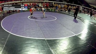 120 lbs Naomi Kofe, Utah 2 HS Girls vs Paisley Conway, Oregon HS Girls