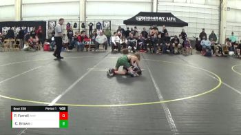 90 lbs Round 2 - Christian Brown, Team Donahoe vs Peyton Farrell, West Michigan Pursuit