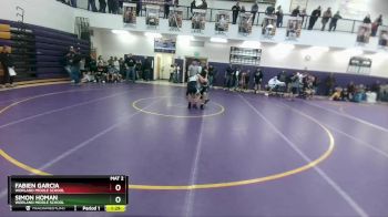 110 lbs Cons. Semi - Simon Homan, Worland Middle School vs Fabien Garcia, Worland Middle School