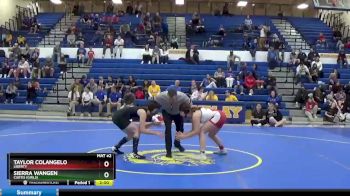 130 lbs 1st Place Match - Taylor Colangelo, Liberty vs Sierra Wangen, Curtis (Girls)