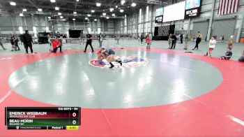 84 lbs Cons. Round 2 - Emerick Wissbaum, Deschutes Mat Club vs Beau Morin, Billings WC