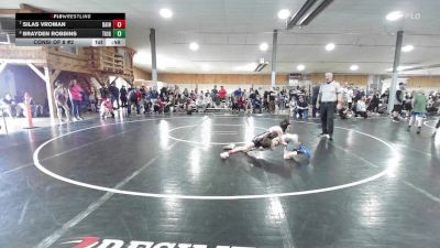 66 lbs Consi Of 8 #2 - Silas Vroman, Bainbridge vs Brayden Robbins, Tioga